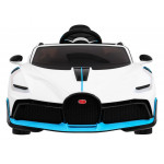 Elektrické autíčko Bugatti Divo nelakované - biele